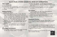 Black Pearl Oyster Mushroom Grow Kit