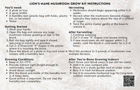 Organic Lion's Mane Mushroom Grow Kit